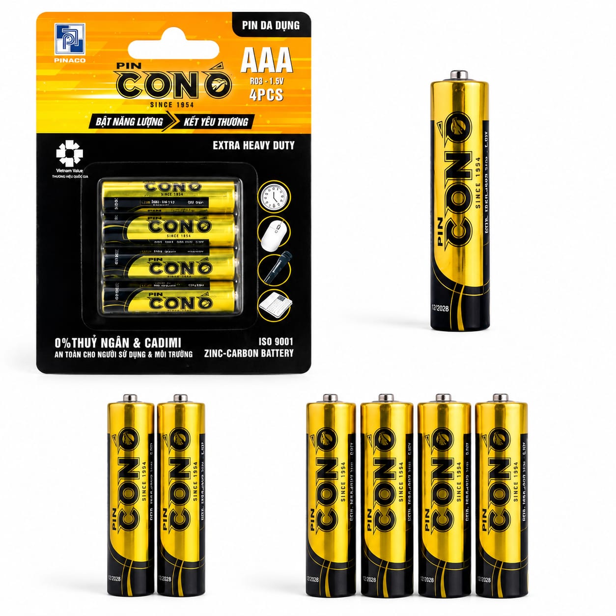 PIN CONO AAA Zinc-Carbon